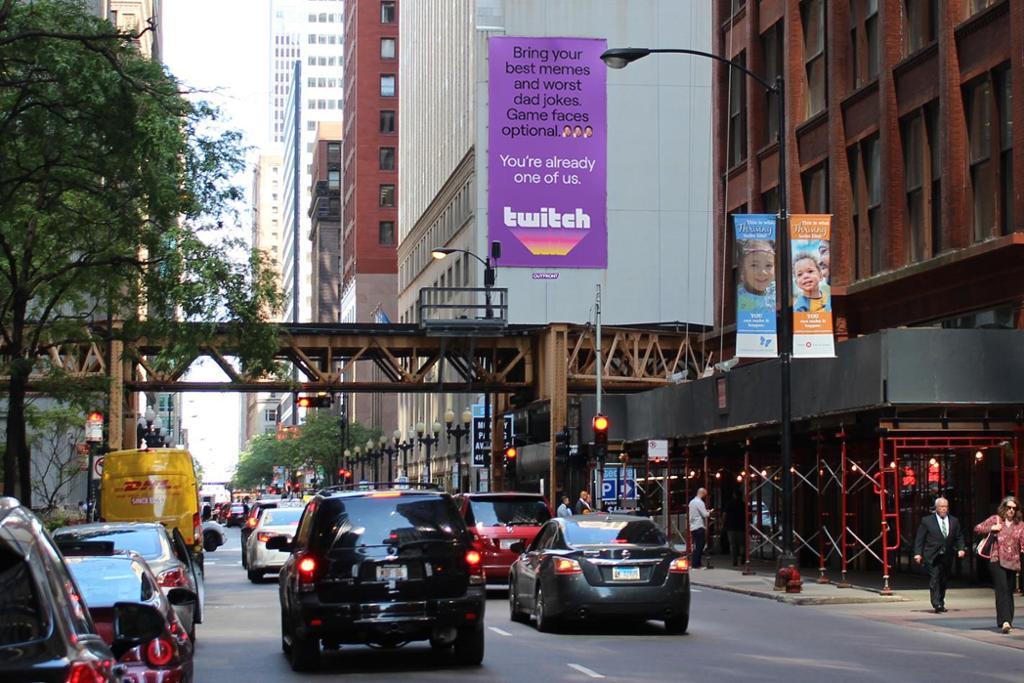 Photo of an outdoor ad in Chicago